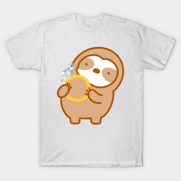 Cute Wedding Ring Sloth T-Shirt by theslothinme